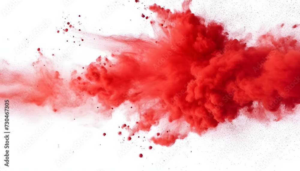 red paint splashes