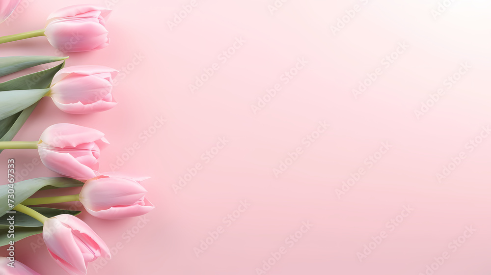 Fototapeta premium Women's day background with copy space