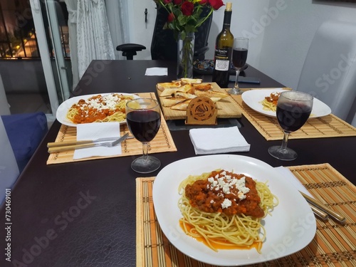 table setting at a restaurant