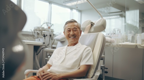 Patient at the dentist's office