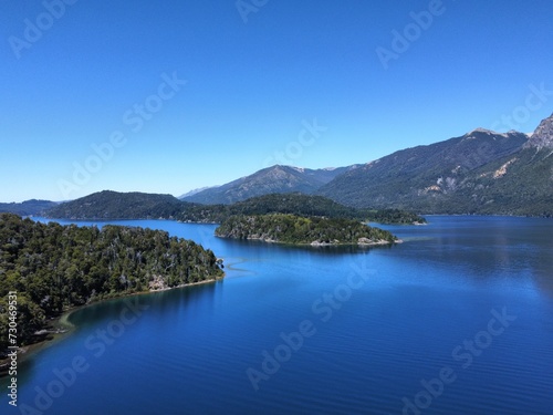 lake and mountains