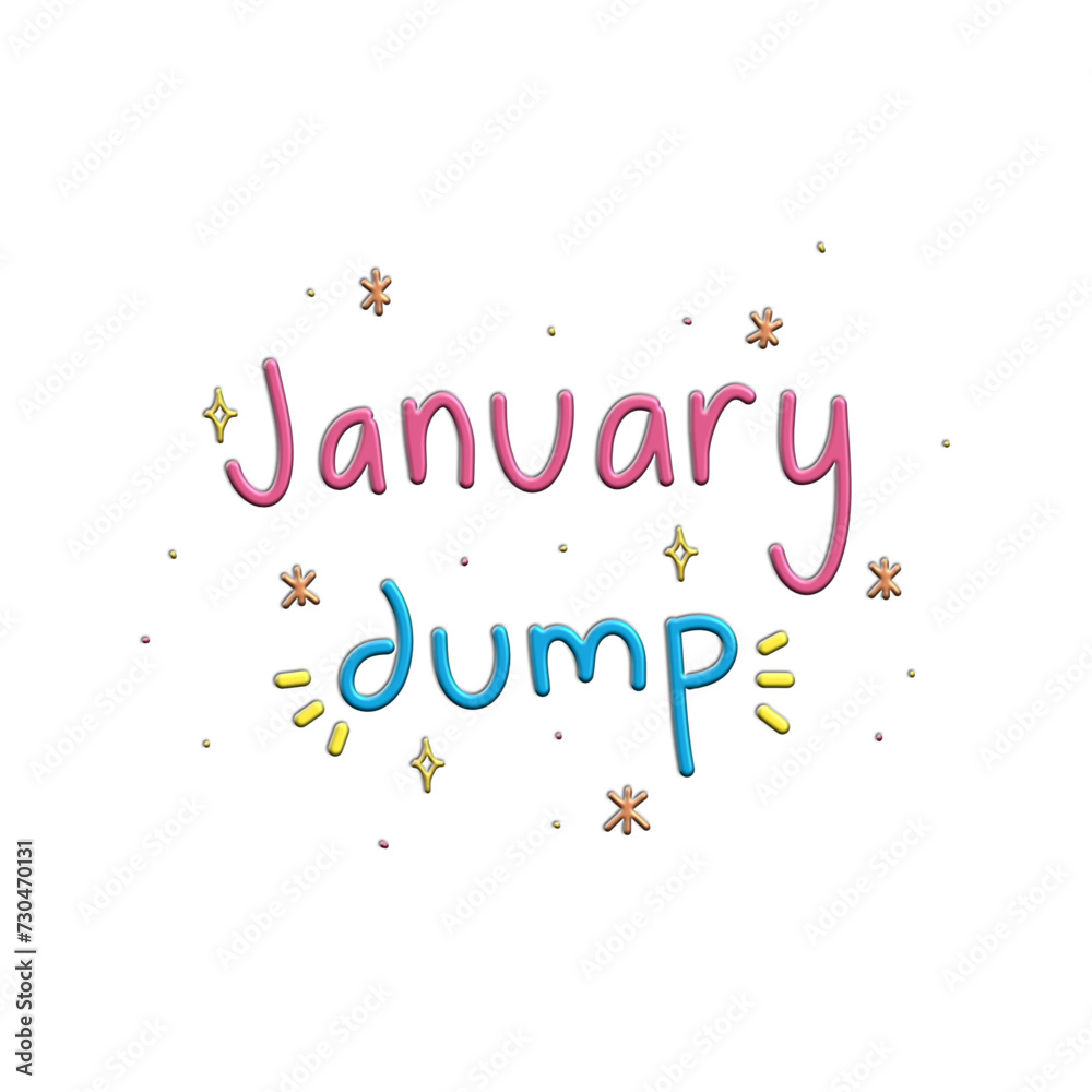 January dump sticker