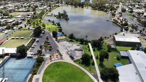 Aerial view of Eaglehawk, Central Victoria. Australia photo