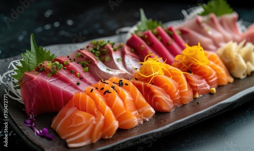 Japanese Sushi Set - Different Types of Nigiri Sashimi