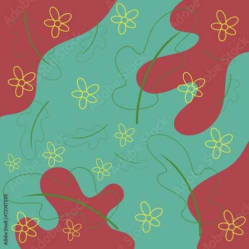 seamless pattern with flowers