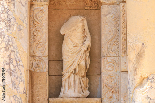 Antique sculpture. The cultural heritage of humanity from Ancient Greece and Ancient Rome. Background