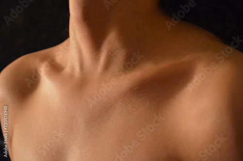 female neck and shoulders