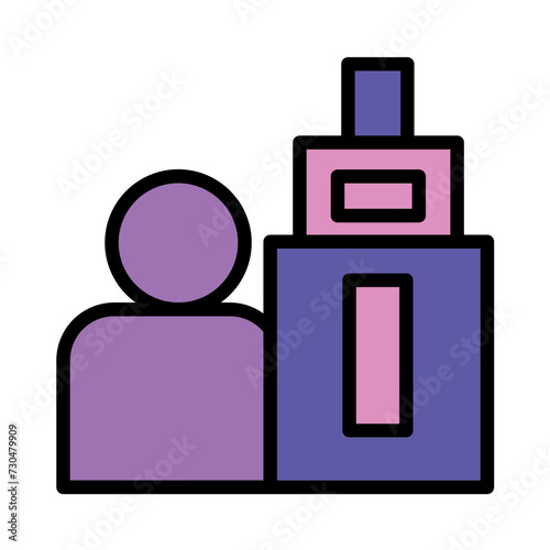 Investor Real Estate Filled Outline Icon