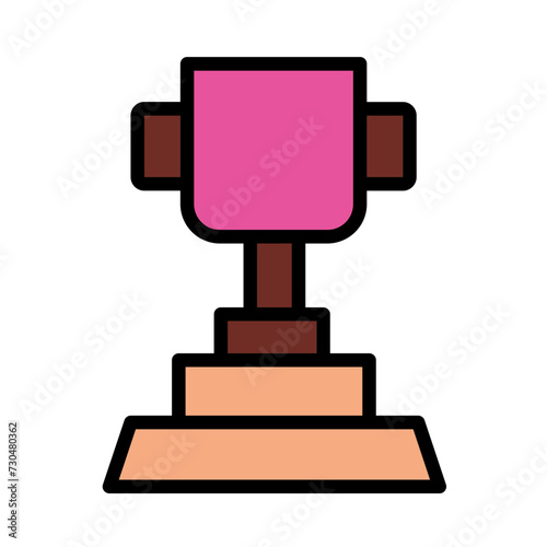 Award Cup Game Filled Outline Icon