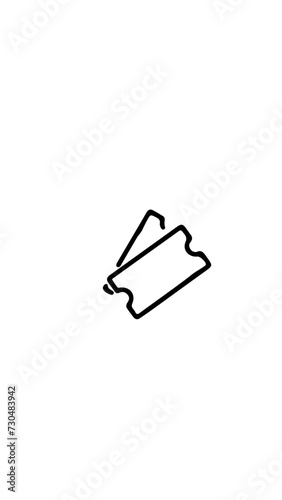 ticket entrada pase vector