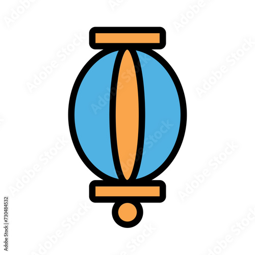 Decoration Japanese Lantern Filled Outline Icon