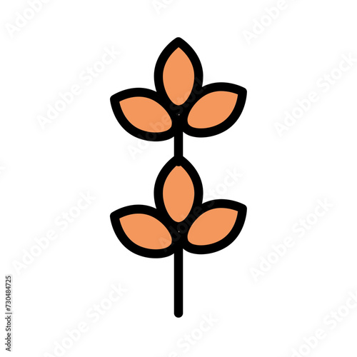 Medicine Plant Sauna Filled Outline Icon