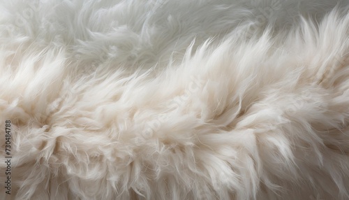 close up of a white fluffy 