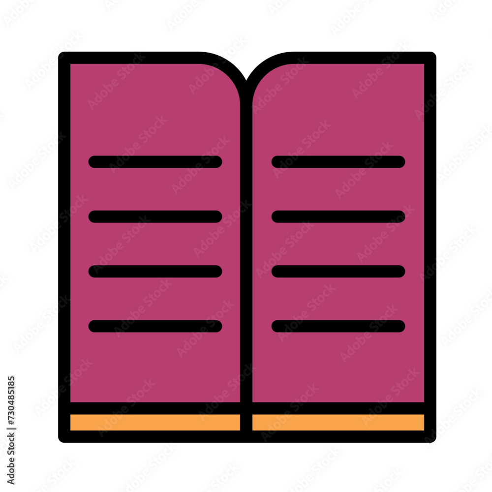 Book Education Learning Filled Outline Icon Book Education Learning Filled Outline Icon