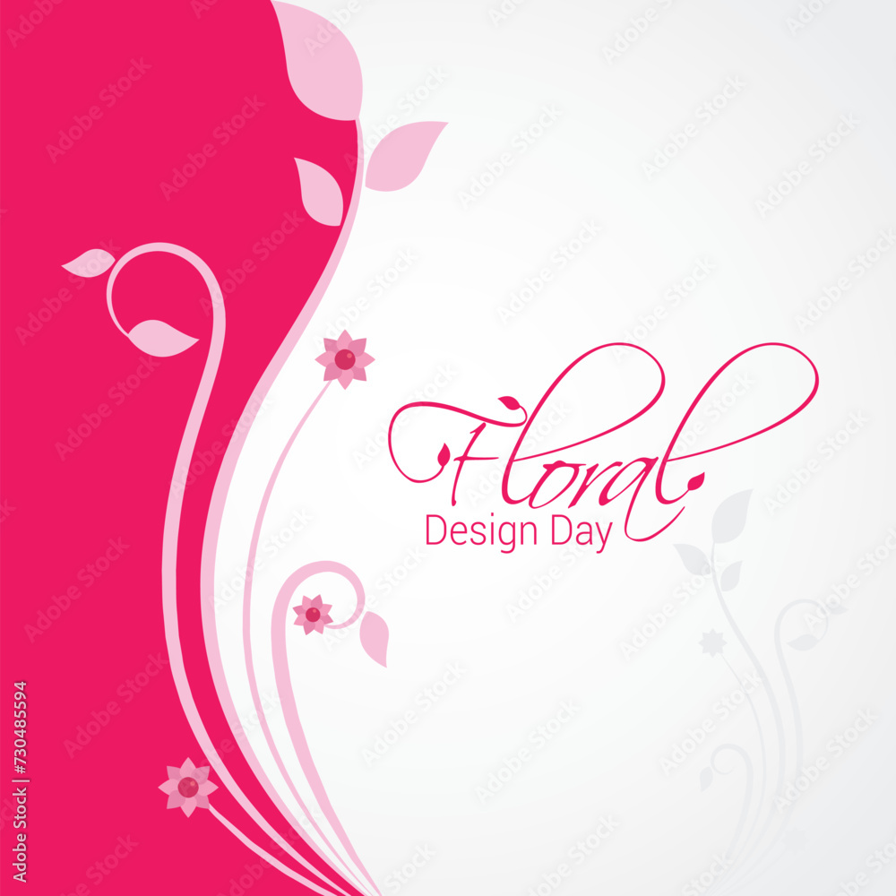 Floral Design Day Vector Illustration. Floral Design Day was established to celebrate the art and history of floral design, recognizing its significance in various cultures. flat style design vector.