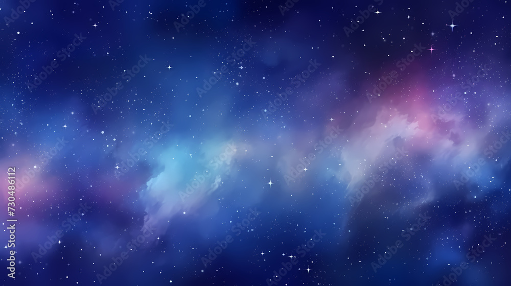 Mysterious star themed gradient background with countless twinkling stars