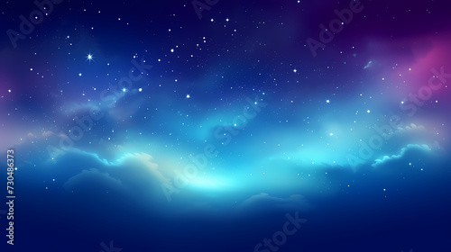 Gradient abstract stars background, starry night sky