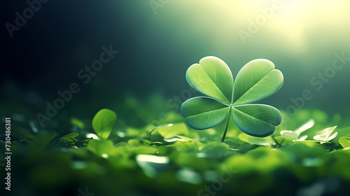 Beautiful green St. Patrick's Day background banner