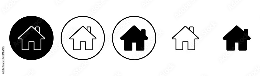 House icon set. Home icon vector House icon set. Home icon vector