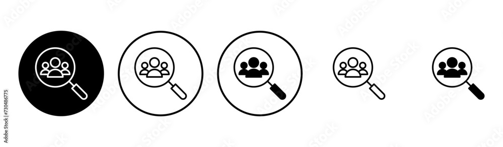 Hiring icon set. Search job vacancy icon. Human resources concept. Recruitment Hiring icon set. Search job vacancy icon. Human resources concept. Recruitment