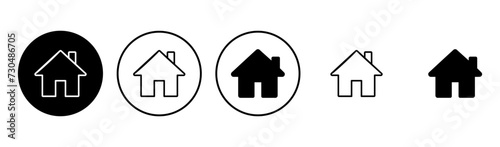 House icon set. Home icon vector