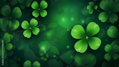 Beautiful green St. Patrick's Day background banner