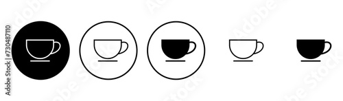 Coffee cup icon set. cup a coffee icon vector.