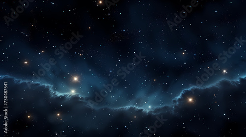 Gradient abstract stars background, starry night sky