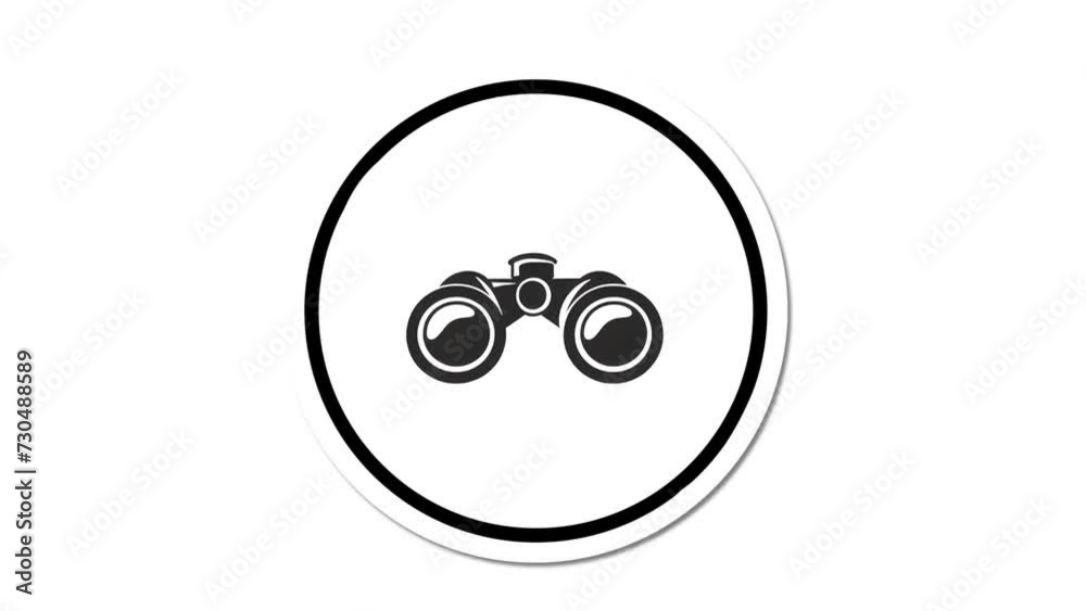 Binocular Icon of nice animated for your videos easy to use with Transparent Background Binocular Icon of nice animated for your videos easy to use with Transparent Background