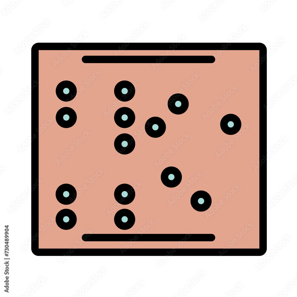 Blind Braile Hints Filled Outline Icon Blind Braile Hints Filled Outline Icon