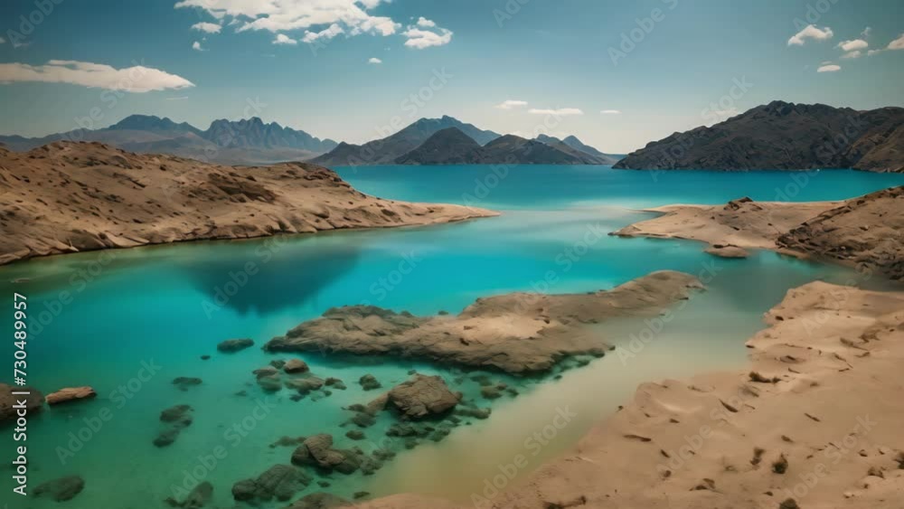 Majestic Lake Surrounded by Towering Mountains Majestic Lake Surrounded by Towering Mountains