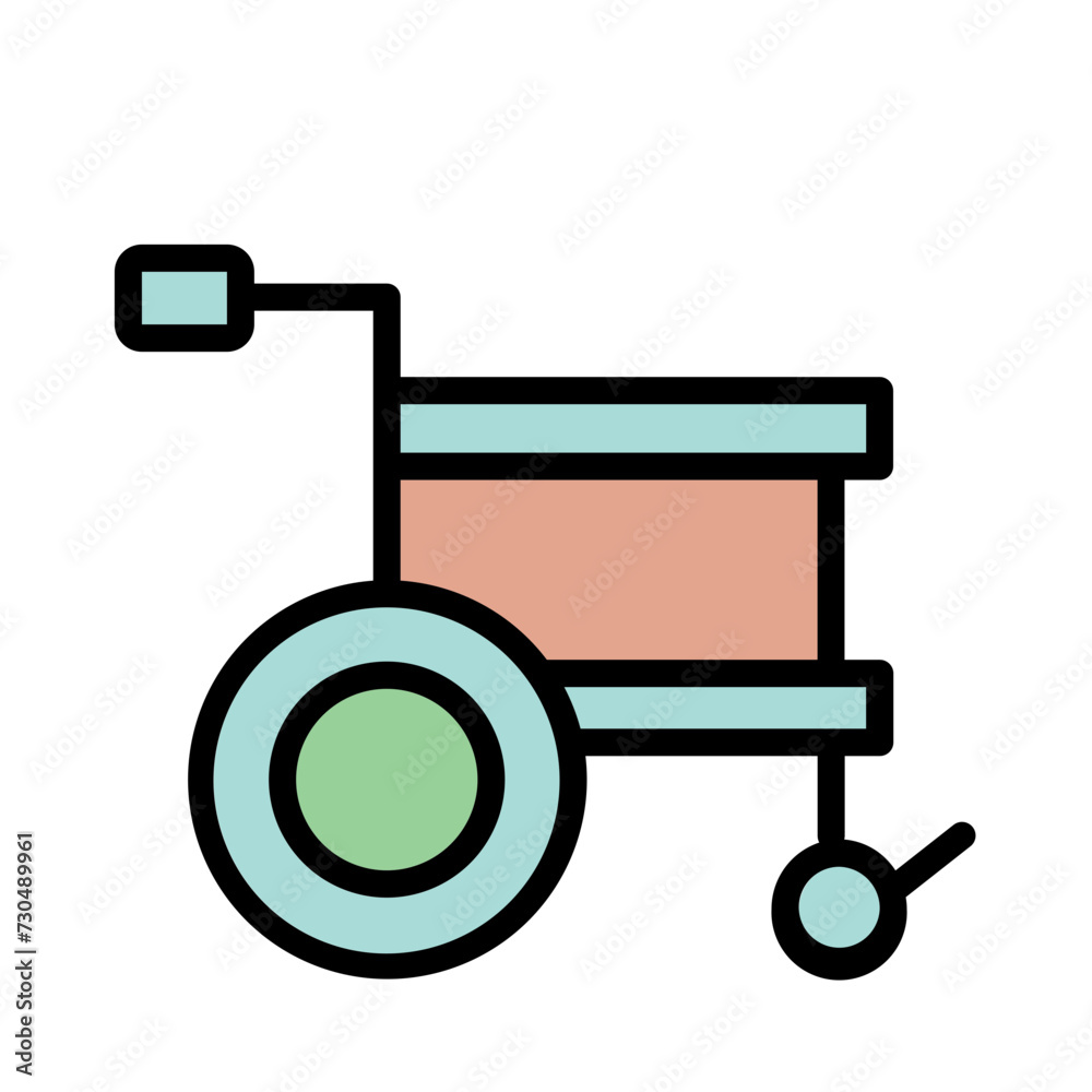 Disability Invalid Wheelchair Filled Outline Icon Disability Invalid Wheelchair Filled Outline Icon