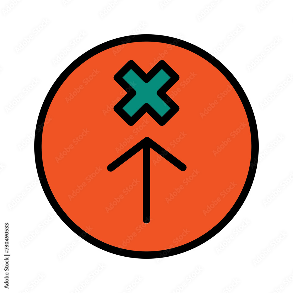 Abstract Arrow Design Filled Outline Icon Abstract Arrow Design Filled Outline Icon