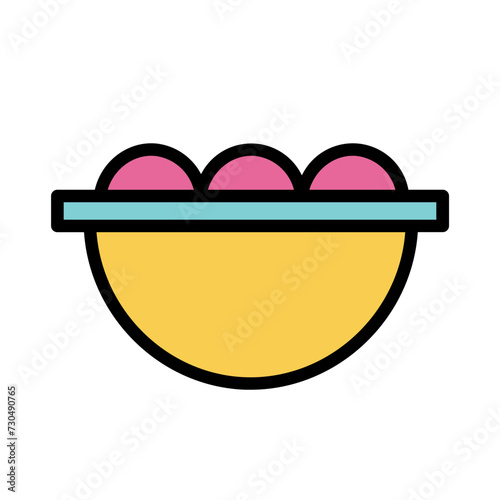 Summer Sushi Sweet Filled Outline Icon