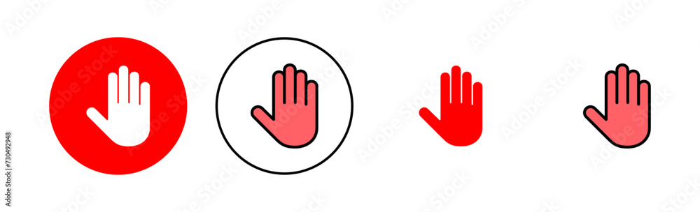 Hand icon set illustration. hand sign and symbol. hand gesture Hand icon set illustration. hand sign and symbol. hand gesture