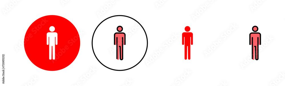 Man icon set illustration. male sign and symbol. human symbol Man icon set illustration. male sign and symbol. human symbol