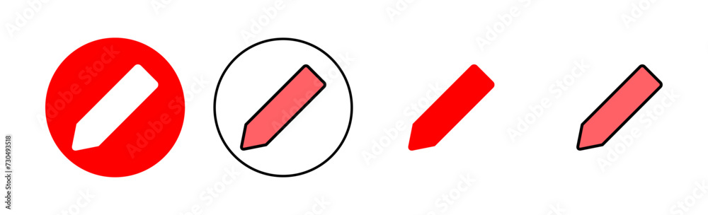 Pencil icon set illustration. pen sign and symbol. edit icon vector Pencil icon set illustration. pen sign and symbol. edit icon vector