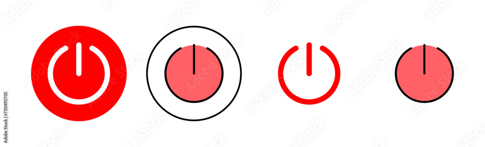 Power icon set illustration. Power Switch sign and symbol. Electric power Power icon set illustration. Power Switch sign and symbol. Electric power