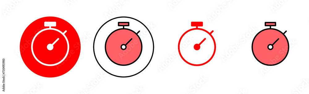 stopwatch icon set illustration. Timer sign and symbol. Countdown icon. Period of time stopwatch icon set illustration. Timer sign and symbol. Countdown icon. Period of time
