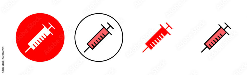 Syringe icon set illustration. injection sign and symbol. vaccine icon Syringe icon set illustration. injection sign and symbol. vaccine icon