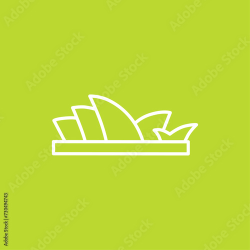 Sydney Opera House flat vector design