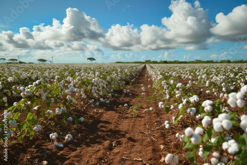 Cotton plantation in western Bahia Brazil June 5 2023 photo