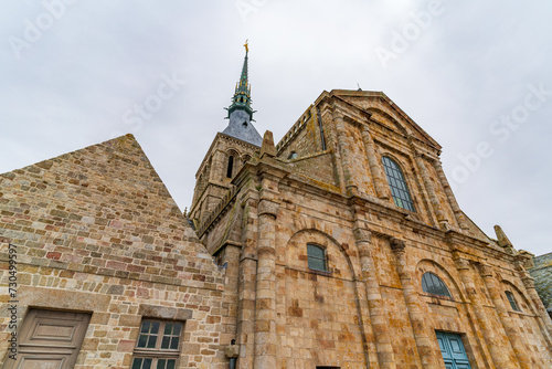 Abbey of Mont Saint Michel, an UNESCO island in Normandy, France