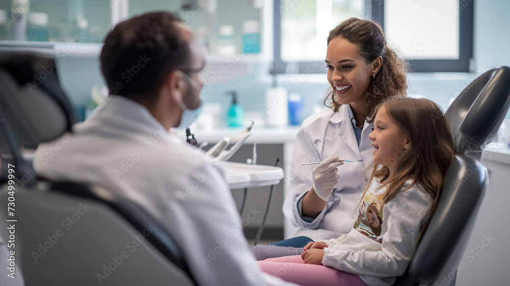 Fototapeta premium Dentist, dental clinic, treatment of the patient