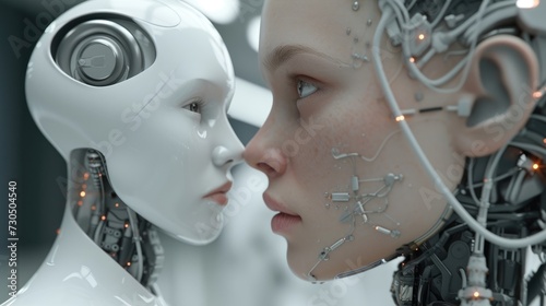 AI research focused on developing robots and cyborgs through 3D rendering, aimed at enhancing the future of human life.