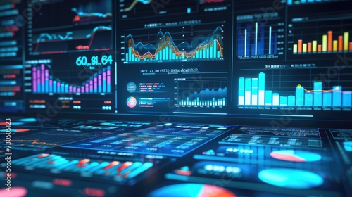 New analytics concept utilizes big data technology for business finance.