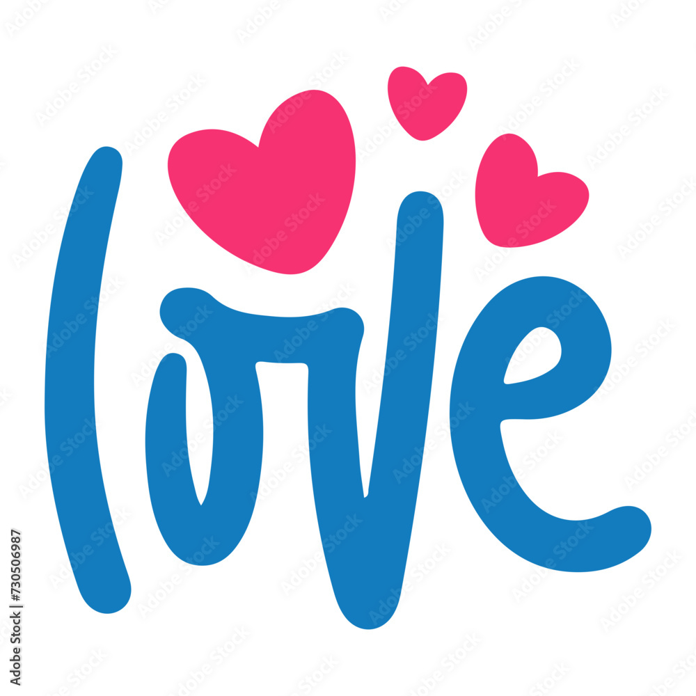 Obraz premium love hand drawn illustration