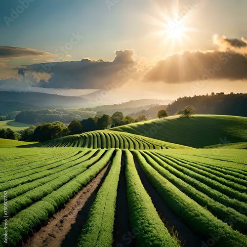 landscape with vineyard