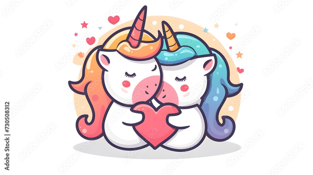 Cute unicorn hug love heart cartoon vector icon illustration. animal nature icon concept isolated premium vector. flat on white background --ar 16:9 --v 6 Cute unicorn hug love heart cartoon vector icon illustration. animal nature icon concept isolated premium vector. flat on white background --ar 16:9 --v 6