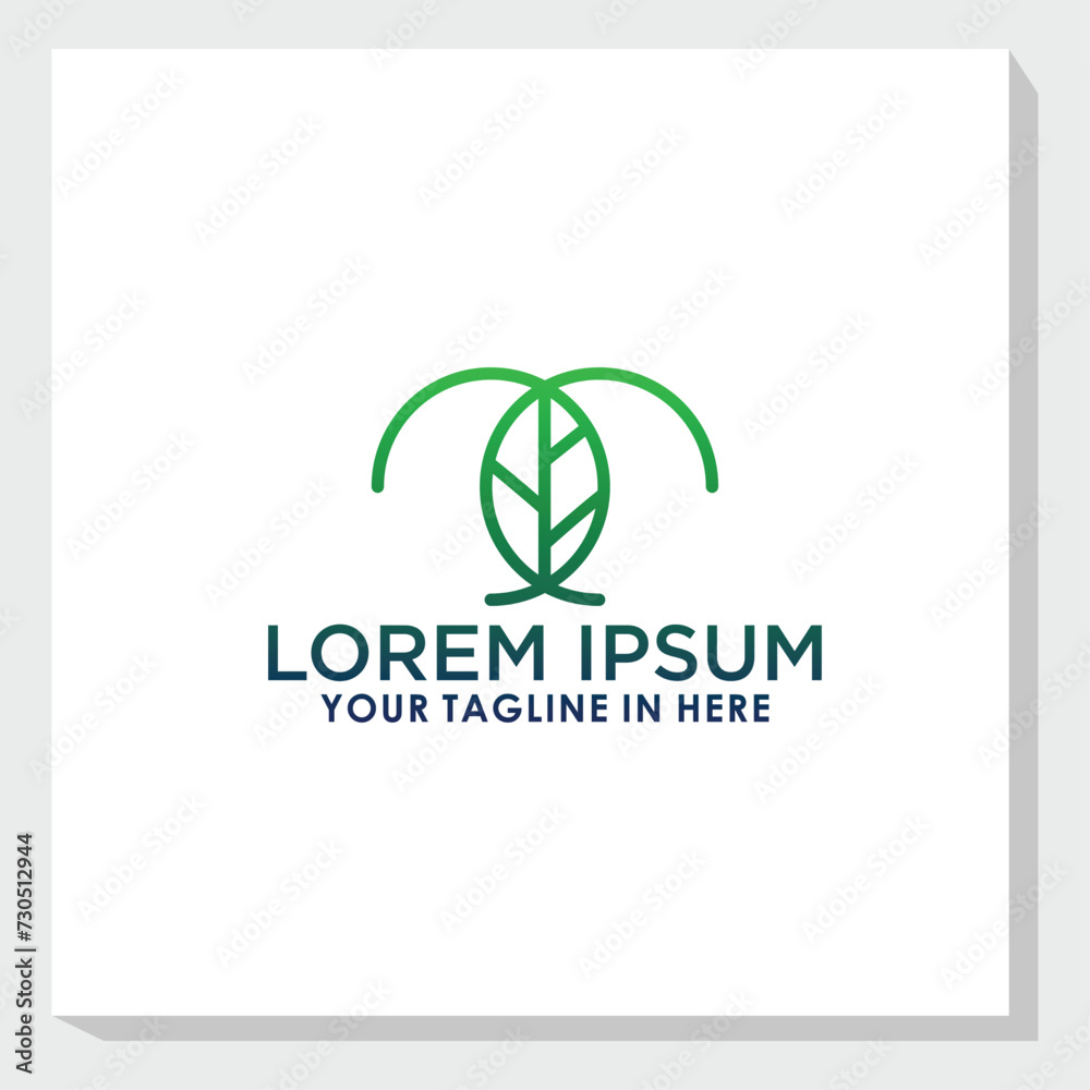 simple leaf logo design template, nature logo design inspiration simple leaf logo design template, nature logo design inspiration